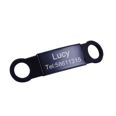 Reflektirajuća mačja sigurnosna kopča, ogrlica, podesiva prilagođena personalizirana osobna iskaznica, graviranje, najlonska ogrlica s mačićima