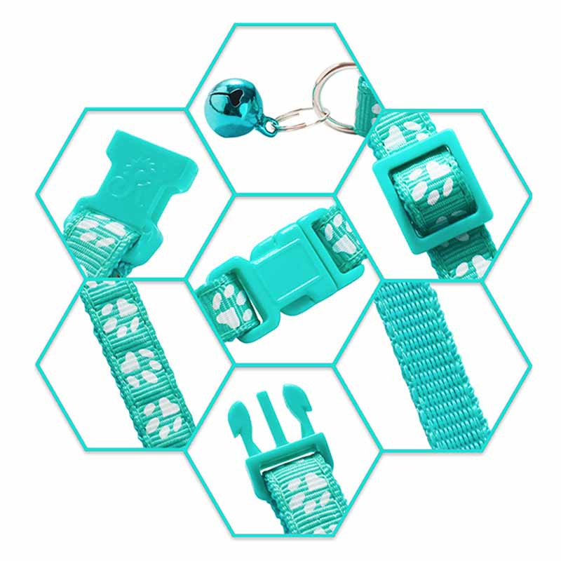 Νέο κολάρο με καμπάνα για χαριτωμένα γάτες για κολιέ σκύλου γάτας Κινούμενα σχέδια Αστεία περιλαίμια με ρυθμιζόμενο νάιλον λαιμόκοψη Αξεσουάρ για γάτες