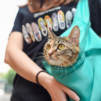 Дишаща чанта за рамо за пътуване на открито, носач за кученца, котки, торбичка за домашни любимци със свободни ръце