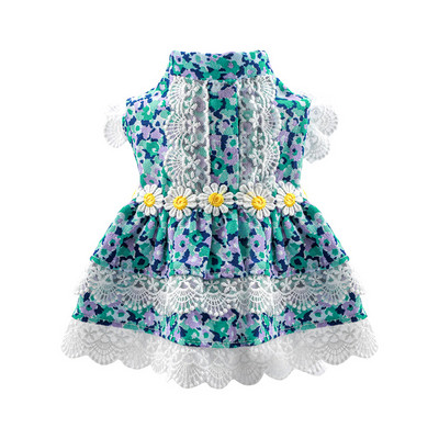 Ljetna odjeća za kućne ljubimce Haljine od čipke za mačke Gotas cvijet Sphynx Pas Princess Dress Suknja Kitten maskote Odjeća vetement chat