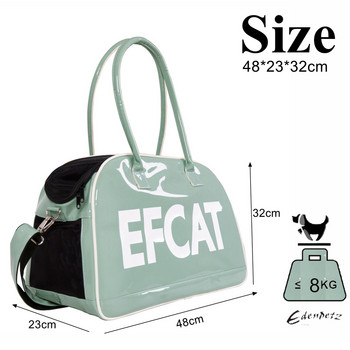 Голяма чанта за домашно куче, котка, модна сребърна чанта за транспортиране за кученце Кити