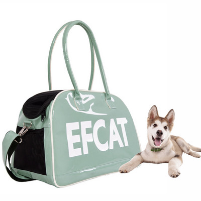 Голяма чанта за домашно куче, котка, модна сребърна чанта за транспортиране за кученце Кити