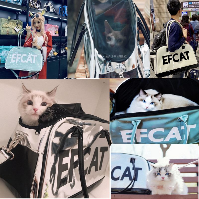 Velika torba za nošenje pasa i mačaka za kućne ljubimce Modna srebrna torba za prijevoz za mače psiće