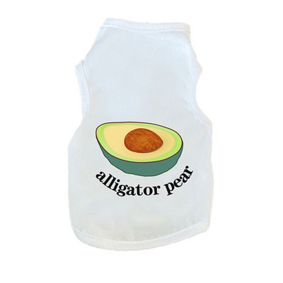 Lemmikloomade riided koertele Vest Varrukateta suveriided kutsikatele T-särk Avokaado Kevadsuvised koerarõivad Chihuahua XS-XXL