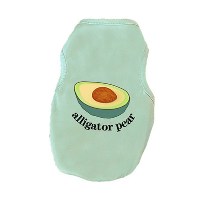 Lemmikloomade riided koertele Vest Varrukateta suveriided kutsikatele T-särk Avokaado Kevadsuvised koerarõivad Chihuahua XS-XXL