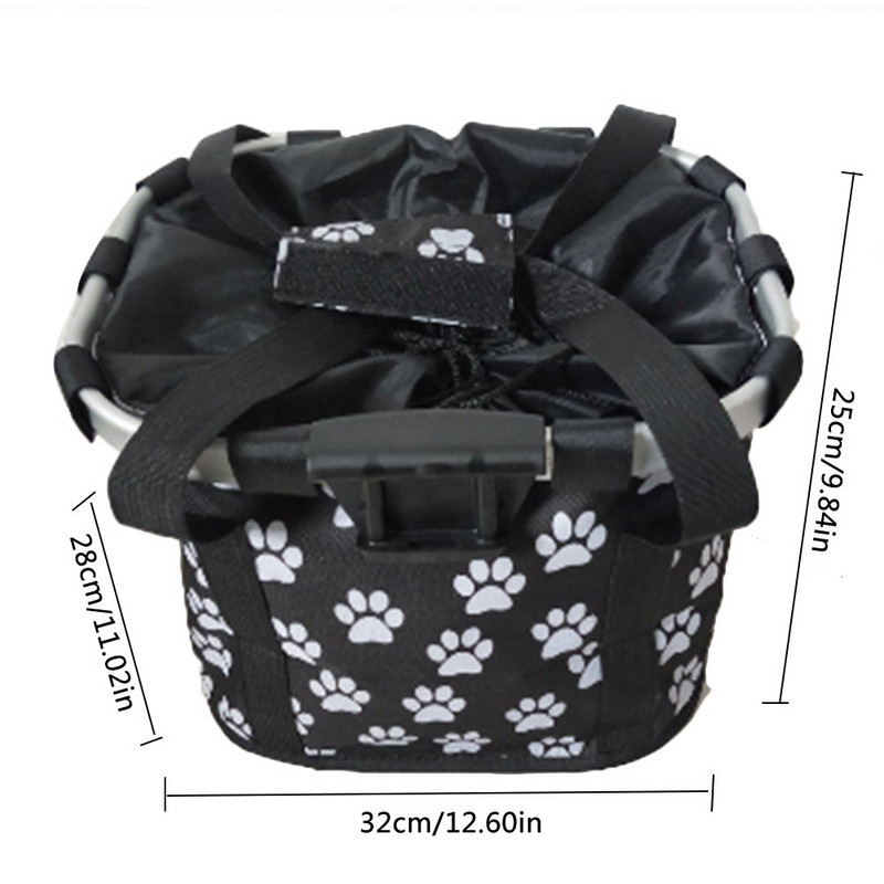 Lemmikloomad Kassiistme Jalgrattakorv Eemaldatav Jalgratta Juhtraud Korv Kokkupandav Väike lemmiklooma Kassi Koera kandekott Jalgrattakott Ostukorv