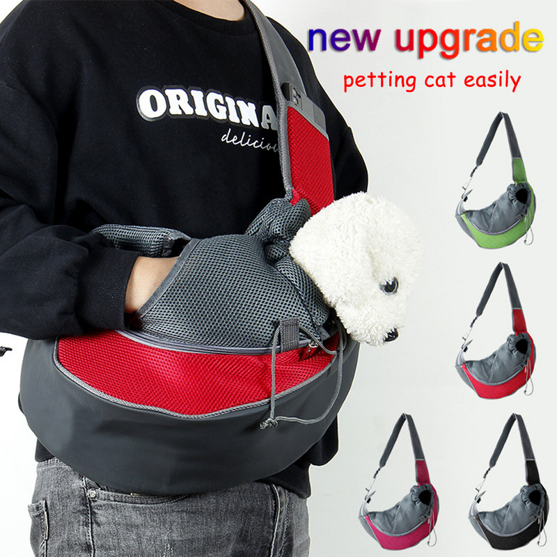Mali pas, mačka, remen, putna remen, torba za štene, mačiće, mrežasta Oxford jednostruka udobna ručna torbica, torbica, besplatna dostava