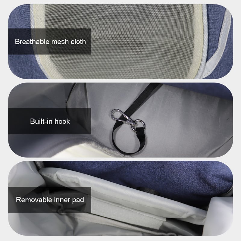 Najlonska mrežasta torba za nošenje pasa, mačaka, reflektirajuća ručna torba za putovanja na otvorenom, mrežasta torba za ramena, štene, mačići, torbica za kućne ljubimce, torba za torbicu