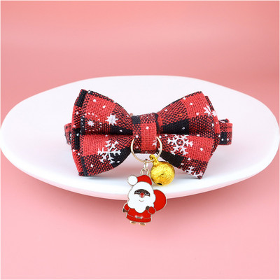 Χριστουγεννιάτικο κολάρο γάτας Μεγάλο παπιγιόν Holiday Cats Σκύλος Παπιγιόν Ρυθμιζόμενο λουρί λαιμού Φεστιβάλ καλλωπισμού κατοικίδιων για κουτάβι γατάκι Κολιέ για γάτα