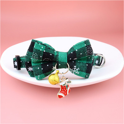 Χριστουγεννιάτικο κολάρο γάτας Μεγάλο παπιγιόν Holiday Cats Σκύλος Παπιγιόν Ρυθμιζόμενο λουρί λαιμού Φεστιβάλ καλλωπισμού κατοικίδιων για κουτάβι γατάκι Κολιέ για γάτα