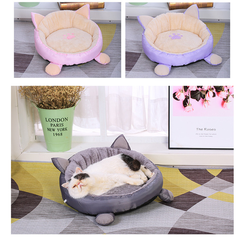 Cuib moale pentru animale de companie, pisici, nisip, bumbac, detasabil, lavabil, casă pentru căței Four Seasons Universal Plus catifea pisici câini covoraș pentru animale de companie
