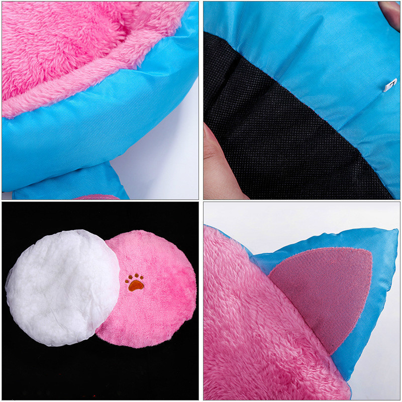 Cuib moale pentru animale de companie, pisici, nisip, bumbac, detasabil, lavabil, casă pentru căței Four Seasons Universal Plus catifea pisici câini covoraș pentru animale de companie