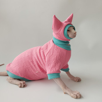 Καλάθι Πουλόβερ για ρούχα Sphinx Φθινοπωρινά χειμερινά ρούχα για γατάκια Κοστούμι άτριχου γάτας Devon Rex Ρούχα για ρούχα γάτας Sphynx