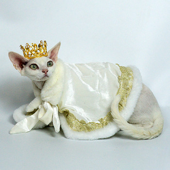 Μπαρόκ μανδύα για κατοικίδια Ρούχα για γάτες Ρούχα για μικρά σκυλιά γατάκια Ragdoll Teddy Conis Cosplay Sphynx Στολή γάτας χωρίς τρίχες