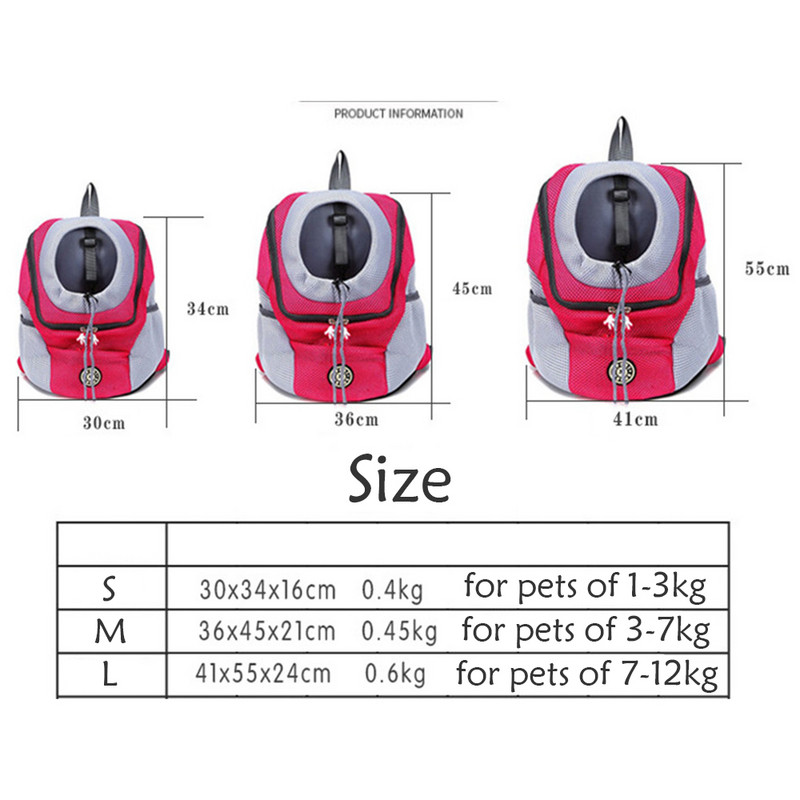 Τσάντες πλάτης για κατοικίδια Γάτες Σκύλοι Ταξίδι Φορητό Αναπνεύσιμο Σακίδιο Πλάτης Συντροφιάς Γάτα Σκύλος Προμήθειες Κατάλληλες για κατοικίδια από 1-12 κιλά