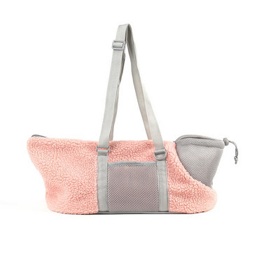 Zimska torba za nošenje kućnih ljubimaca Torba od koraljnog flisa Sklopiva i prozračna ručna torba za pse i mačke na izletu Prijenosna nosiljka na ramenu Oprema za kućne ljubimce