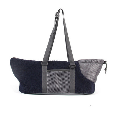 Zimska torba za nošenje kućnih ljubimaca Torba od koraljnog flisa Sklopiva i prozračna ručna torba za pse i mačke na izletu Prijenosna nosiljka na ramenu Oprema za kućne ljubimce