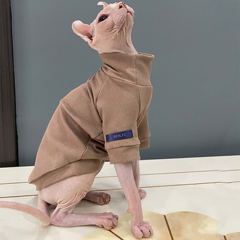 Ρούχα χωρίς τρίχες γάτας Ρούχα Sphinx Devon Φθινοπωρινά χειμωνιάτικα βαμβακερά ελαστικά fleece Στολή για γλείψιμο αντίσταση Στολή Sphynx ρούχα για γάτες