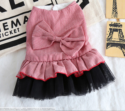 Jeftina rasprodaja Haljina za kućne ljubimce za psa Mala mala mašna Čipkana topla štenci Životinja Mačka Tutu suknja za zabave Odjeća za Chihuahua