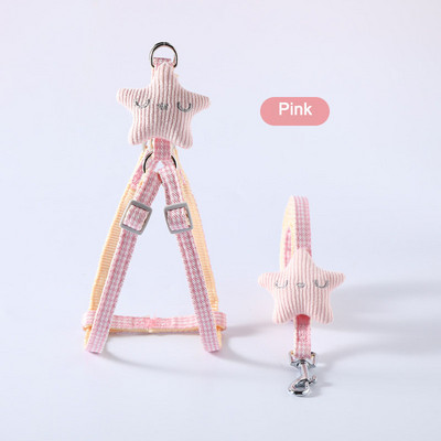 Harnaș pentru pisici pentru câine guler vestă pentru câine mic, mijlociu, pisică, accesorii, set de ham și lesă, guler pentru pisici, lesă cu plumb 120 cm