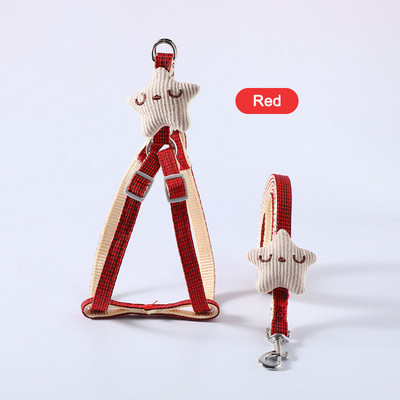 Harnaș pentru pisici pentru câine guler vestă pentru câine mic, mijlociu, pisică, accesorii, set de ham și lesă, guler pentru pisici, lesă cu plumb 120 cm