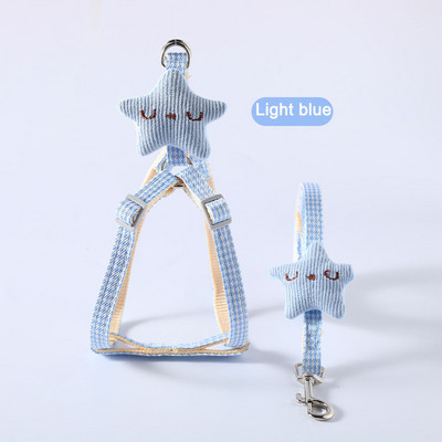 Harnaș pentru pisici pentru câine guler vestă pentru câine mic, mijlociu, pisică, accesorii, set de ham și lesă, guler pentru pisici, lesă cu plumb 120 cm