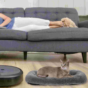 Легло Плюшен диван Подложка от мека кърпа Миеща се котка Спящо легло Гушкане Пухкава котешка възглавница Легло за котка