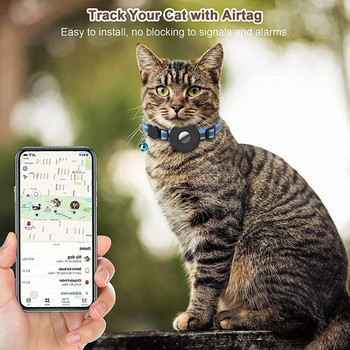 1Piece For Apple Airtag Case Dog Cat Bell Collar GPS Finder Φωτεινή προστατευτική θήκη Apple Air Tag Tracker Θήκη Pet Προμηθευτής