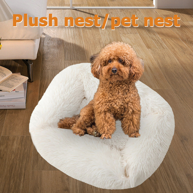 Τετράγωνο κρεβάτι γάτας για γάτες Σπίτι για γάτες Ζεστό χαλάκι για ύπνο Μαξιλάρι για σκύλο Κουτάβι Καναπές για σκύλους Καλάθι βελούδινα αξεσουάρ για κατοικίδια χειμώνας