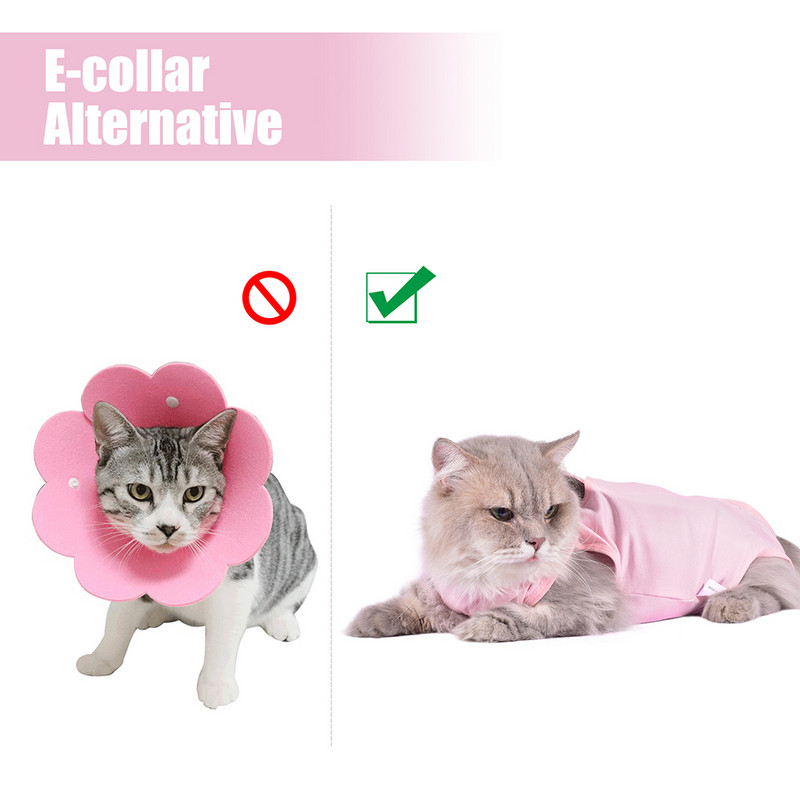 Kassi taastav ülikond Jumpsuit Hooldus Lemmik kassipoeg Hammustusvastane Vältida lakkumist pärast operatsiooni Kandke Vest Võõrutussärk Kassivestid