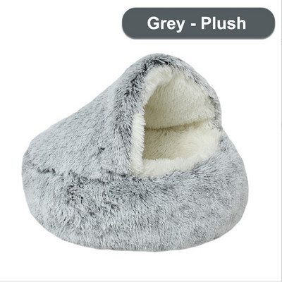 Κρεβάτι χειμωνιάτικης γάτας για κατοικίδια βελούδινο ζεστό μαξιλάρι σπιτάκι Κλουβί σάκος ύπνου για κατοικίδια Καναπές φωλιά γάτας Θερμαντικό ρείθρο για μικρό σκύλο γατούλα