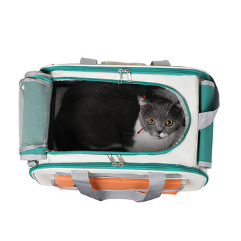 Pets Cat Carrier Bag Дишаща преносима чанта за през рамо Модна ръчна чанта Puppy Transport Bag Carrier за котки Малки кучета