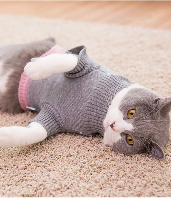[MPK Store] Пуловер за котки SWC с нов дизайн, пуловер за кучета, дрехи за котки за студения сезон, налични 3 цвята
