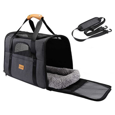 Cat Carrier Soft Dog Carrier Πτυσσόμενη φορητή τσάντα σκύλου Σακίδιο πλάτης για κατοικίδια Σακίδιο πλάτης ταξιδιού για σκύλους Τσάντα μεταφοράς κατοικίδιων ζώων