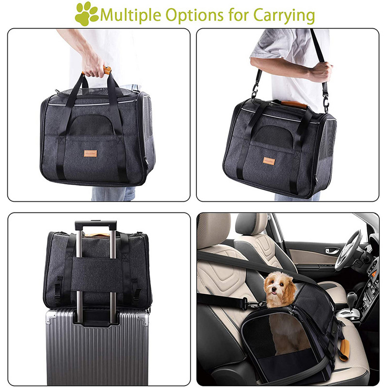 Cat Carrier Soft Dog Carrier Πτυσσόμενη φορητή τσάντα σκύλου Σακίδιο πλάτης για κατοικίδια Σακίδιο πλάτης ταξιδιού για σκύλους Τσάντα μεταφοράς κατοικίδιων ζώων