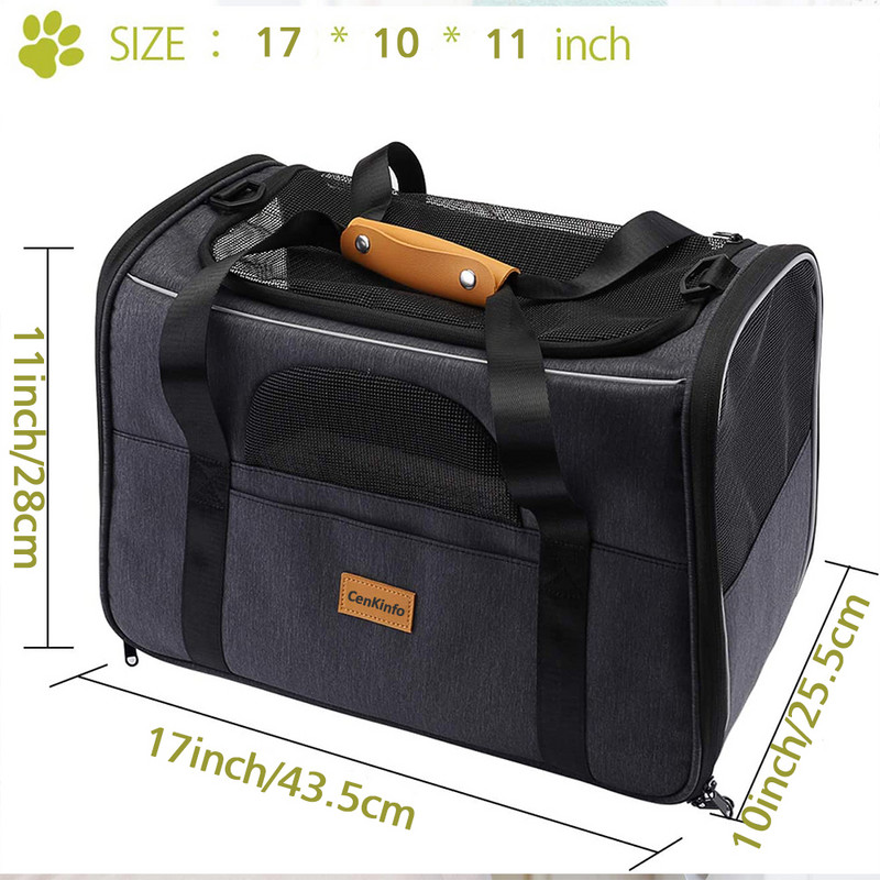 Cat Carrier Soft Dog Carrier Πτυσσόμενη φορητή τσάντα σκύλου Σακίδιο πλάτης για κατοικίδια Σακίδιο πλάτης ταξιδιού για σκύλους Τσάντα μεταφοράς κατοικίδιων ζώων