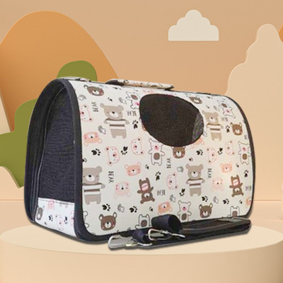 Μεταφορείς κατοικίδιων ζώων Φορητές αναπνεύσιμες πτυσσόμενες τσάντες Τσάντες μεταφοράς σκυλιών γάτας Τσάντα χειρός κατοικίδιων ζώων εξερχόμενου ταξιδιού με φερμουάρ ασφαλείας που κλειδώνουν