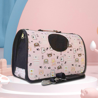 Μεταφορείς κατοικίδιων ζώων Φορητές αναπνεύσιμες πτυσσόμενες τσάντες Τσάντες μεταφοράς σκυλιών γάτας Τσάντα χειρός κατοικίδιων ζώων εξερχόμενου ταξιδιού με φερμουάρ ασφαλείας που κλειδώνουν