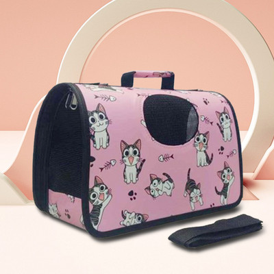 Μεταφορείς κατοικίδιων ζώων Φορητές αναπνεύσιμες πτυσσόμενες τσάντες Τσάντες μεταφοράς σκυλιών γάτας Τσάντα χειρός κατοικίδιων ζώων εξερχόμενου ταξιδιού με φερμουάρ ασφαλείας που κλειδώνουν