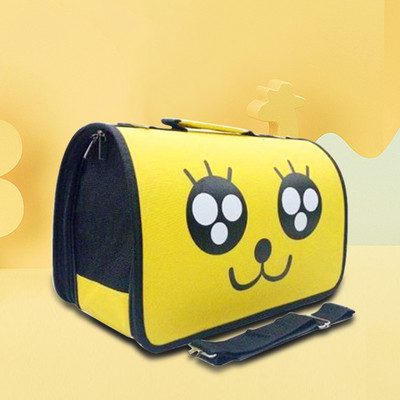 Μεταφορείς κατοικίδιων ζώων Φορητές αναπνεύσιμες πτυσσόμενες τσάντες Τσάντες μεταφοράς σκυλιών γάτας Τσάντα χειρός κατοικίδιων ζώων εξερχόμενου ταξιδιού με φερμουάρ ασφαλείας που κλειδώνουν