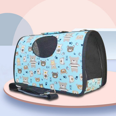 Μεταφορείς κατοικίδιων ζώων Φορητές αναπνεύσιμες πτυσσόμενες τσάντες Τσάντες μεταφοράς σκυλιών γάτας Τσάντα χειρός κατοικίδιων ζώων εξερχόμενου ταξιδιού με φερμουάρ ασφαλείας που κλειδώνουν
