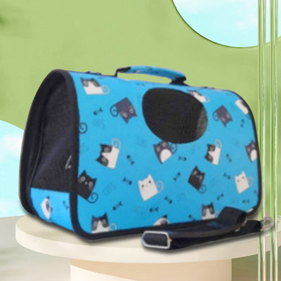 Μεταφορείς κατοικίδιων ζώων Φορητές αναπνεύσιμες πτυσσόμενες τσάντες Τσάντες μεταφοράς σκυλιών γάτας Τσάντα χειρός κατοικίδιων ζώων εξερχόμενου ταξιδιού με φερμουάρ ασφαλείας που κλειδώνουν