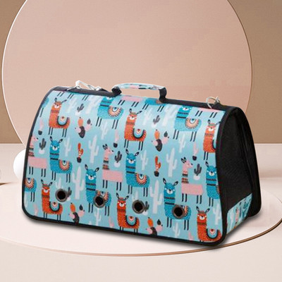 Μεταφορείς κατοικίδιων ζώων Φορητές αναπνεύσιμες πτυσσόμενες τσάντες Τσάντες μεταφοράς σκυλιών γάτας Τσάντα χειρός κατοικίδιων ζώων εξερχόμενου ταξιδιού με φερμουάρ ασφαλείας που κλειδώνουν