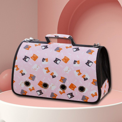 Μεταφορείς κατοικίδιων ζώων Φορητές αναπνεύσιμες πτυσσόμενες τσάντες Τσάντες μεταφοράς σκυλιών γάτας Τσάντα χειρός κατοικίδιων ζώων εξερχόμενου ταξιδιού με φερμουάρ ασφαλείας που κλειδώνουν