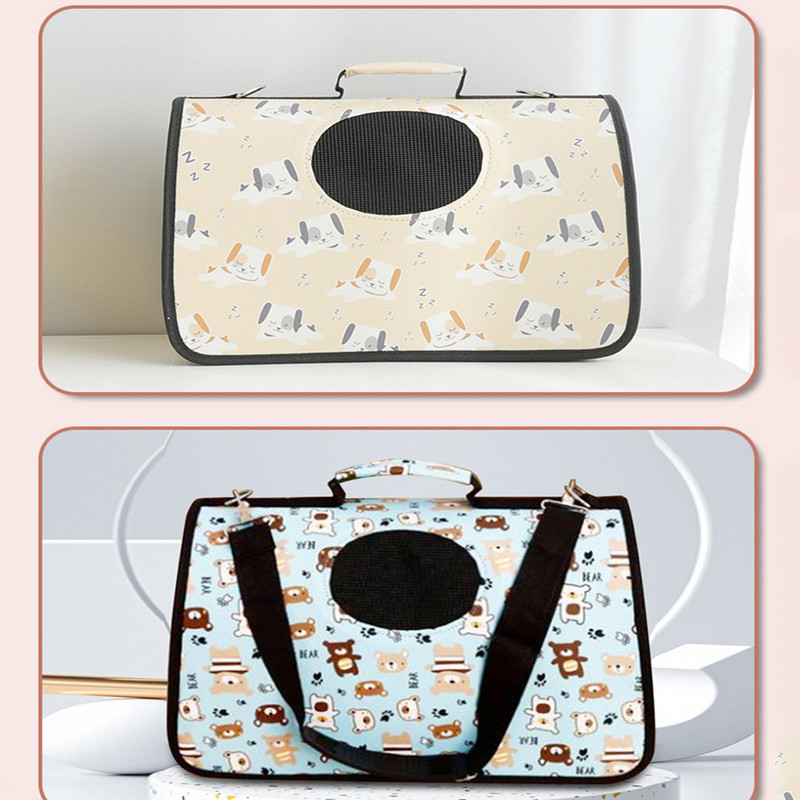 Μεταφορείς κατοικίδιων ζώων Φορητές αναπνεύσιμες πτυσσόμενες τσάντες Τσάντες μεταφοράς σκυλιών γάτας Τσάντα χειρός κατοικίδιων ζώων εξερχόμενου ταξιδιού με φερμουάρ ασφαλείας που κλειδώνουν