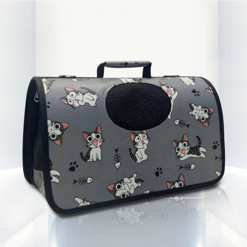Μεταφορείς κατοικίδιων ζώων Φορητές αναπνεύσιμες πτυσσόμενες τσάντες Τσάντες μεταφοράς σκυλιών γάτας Τσάντα χειρός κατοικίδιων ζώων εξερχόμενου ταξιδιού με φερμουάρ ασφαλείας που κλειδώνουν