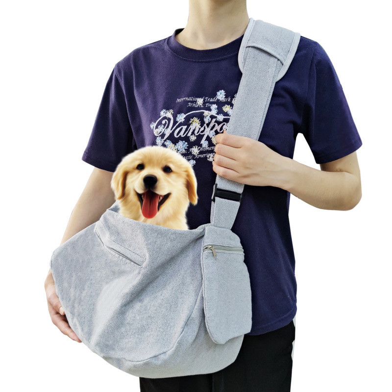 Mekana torba za nošenje mačaka za kućne ljubimce Prijenosna putna torba za nošenje na rame za male pse Prozračna torba za mačke za prsa koja ne može pobjeći Torba preko ramena