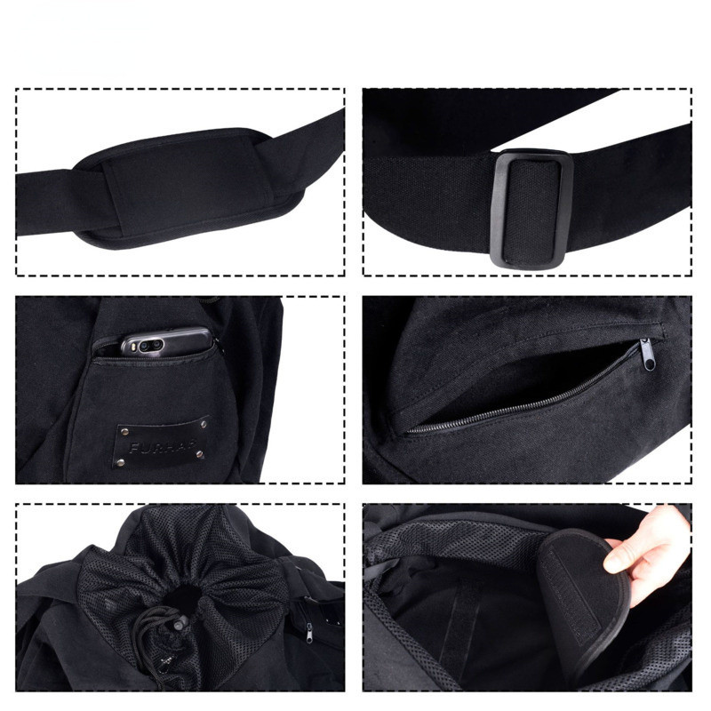 Mekana torba za nošenje mačaka za kućne ljubimce Prijenosna putna torba za nošenje na rame za male pse Prozračna torba za mačke za prsa koja ne može pobjeći Torba preko ramena