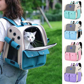 Lemmiklooma seljakott Kaasaskantav kasside ja väikeste koerte kandekott õues kokkupandav ventileeritava disainiga suur kassi koera seljakoti kandekott