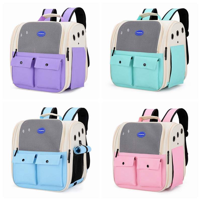 Lemmiklooma seljakott Kaasaskantav kasside ja väikeste koerte kandekott õues kokkupandav ventileeritava disainiga suur kassi koera seljakoti kandekott